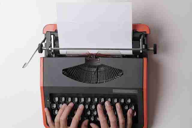 typewriter, mechanical, typing, writing skills